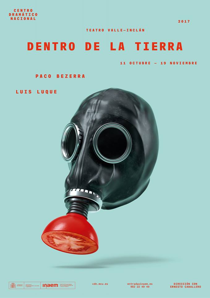 Cartel de teatro dentro de la tierra