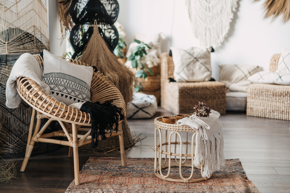 habitación estilo boho