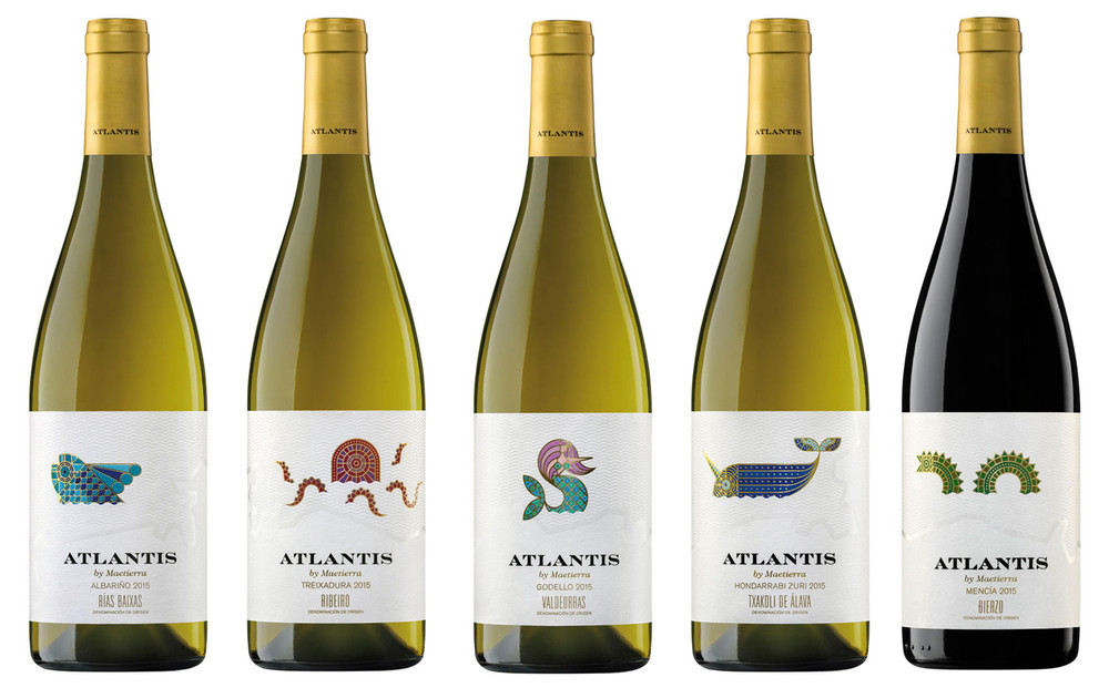 Etiqueta de vino Atlantis