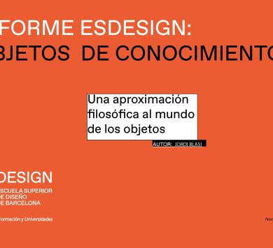 Informe ESDESIGN: Objetos de conocimiento