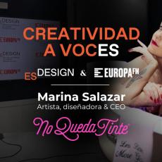 Marina Salazar sacude el arte y el diseño en el nuevo episodio de "Creatividad a Voces"