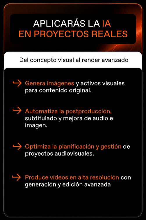 Descubre los objetivos de aprender herramientas de IA del Máster en Producción y Comunicación Audiovisual Descubre los objetivos de aprender herramientas de IA del Máster en Producción y Comunicación Audiovisual
