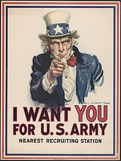 Uncle Sam: "I want you for U.S. Army"