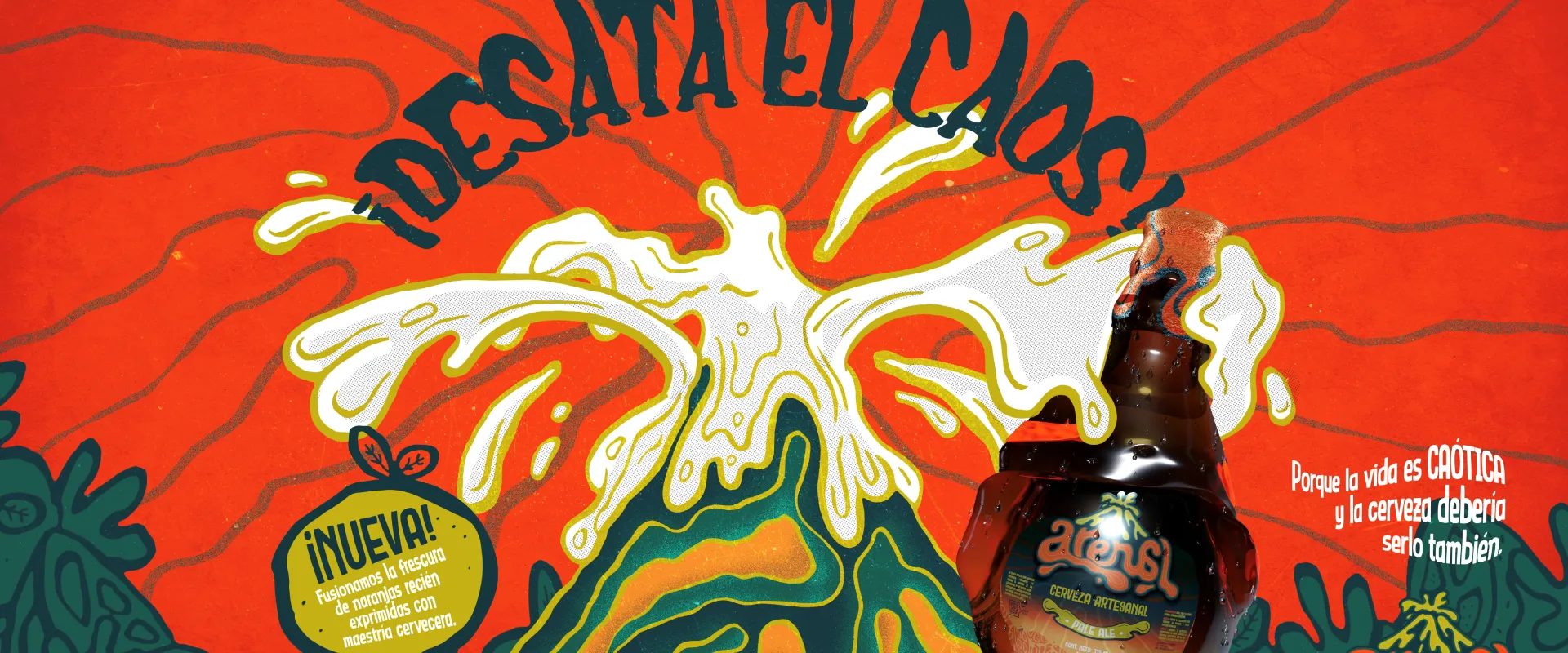 Cerveza Artesanal de Naranjas Arenal 