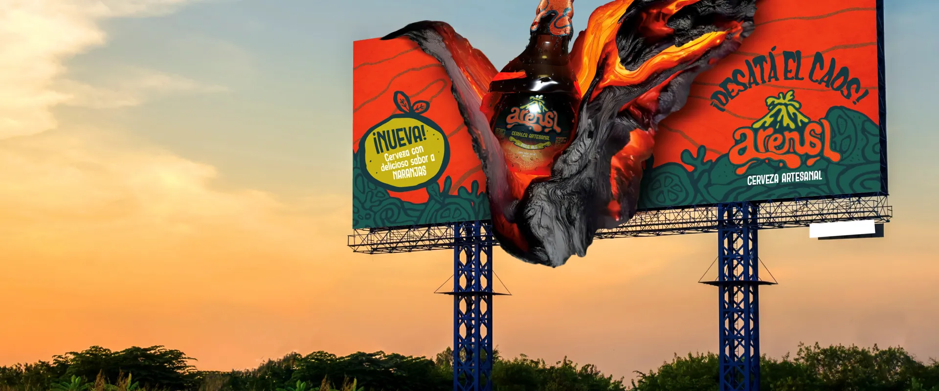 Cerveza Artesanal de Naranjas Arenal 