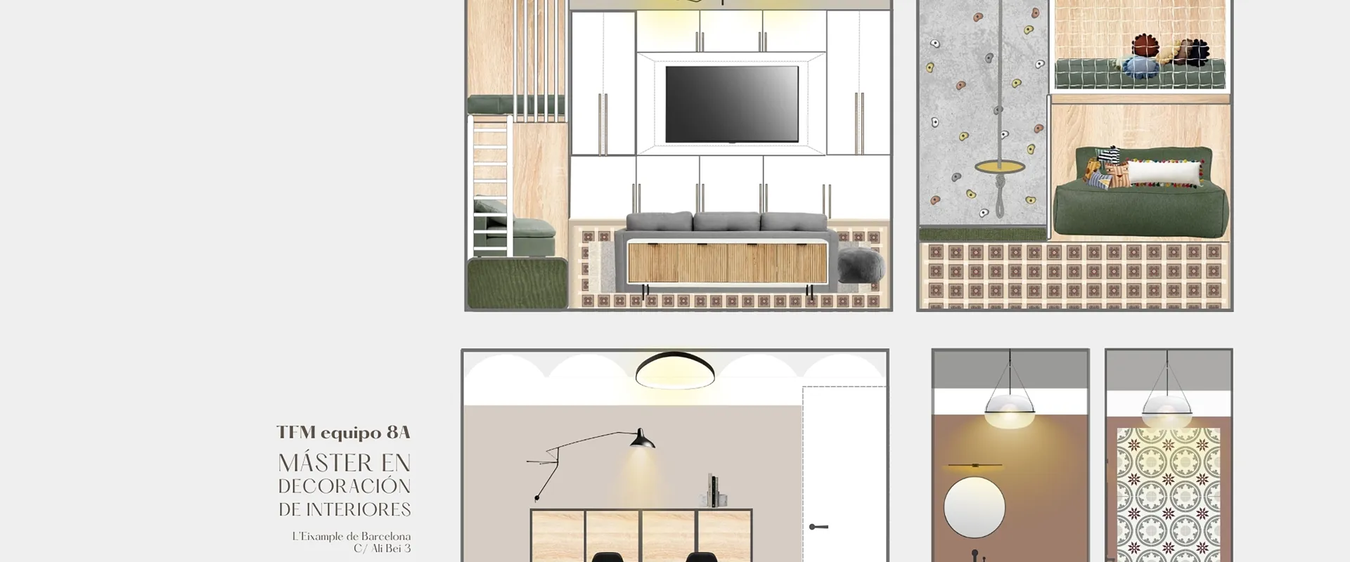 Alzados áreas de día.