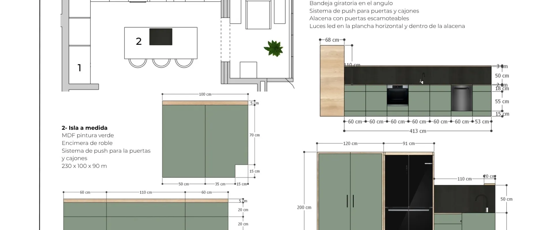 Cocina y sus muebles a medida - p30