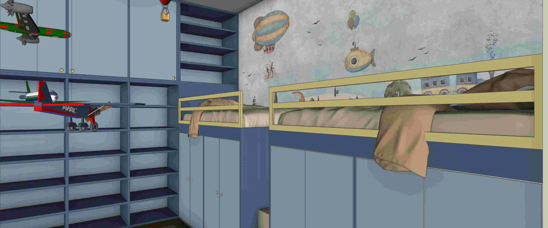 Proyecto UNIQUE_ Habitación de Niños_05