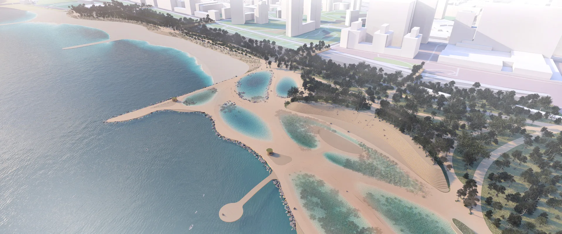 Cinturón forestal + Cinturón costero