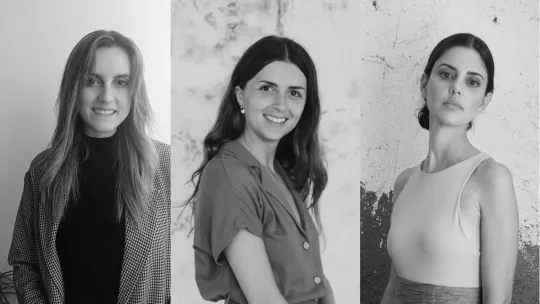 Marta Pérez, Elena Roca y Amanda Barros