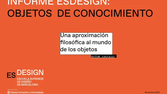 Informe ESDESIGN: Objetos de conocimiento