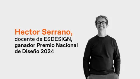 Premio Nacional de Diseño 2024 para Héctor Serrano, docente de ESDESIGN