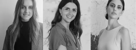 Marta Pérez, Elena Roca y Amanda Barros