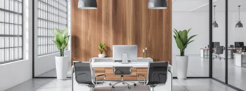 Tendencias de diseño de interiores minimalistas banner