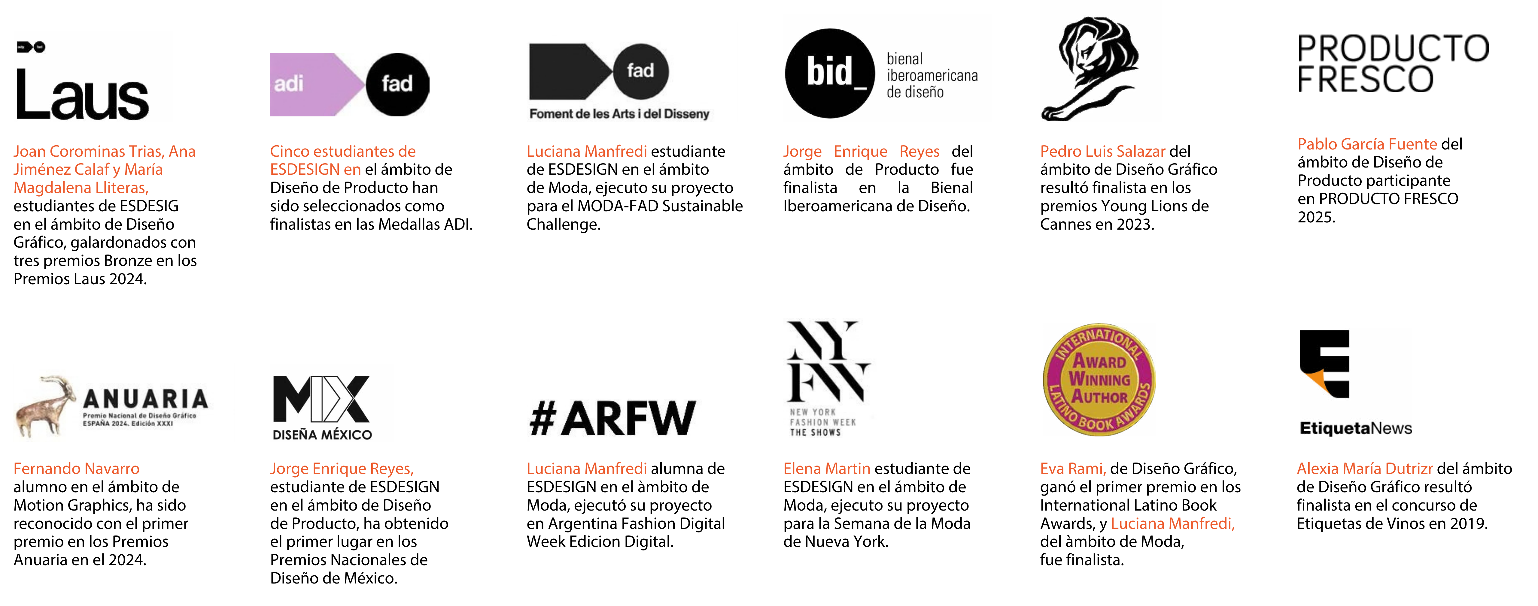 Alumnos premiados 