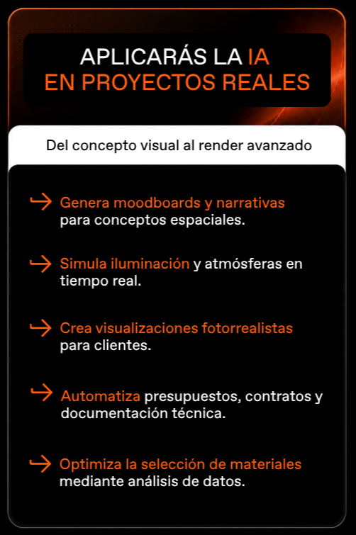 Descubre todo lo que podrás hacer al aprender las herramientas de IA del Máster en Diseño de Interiores