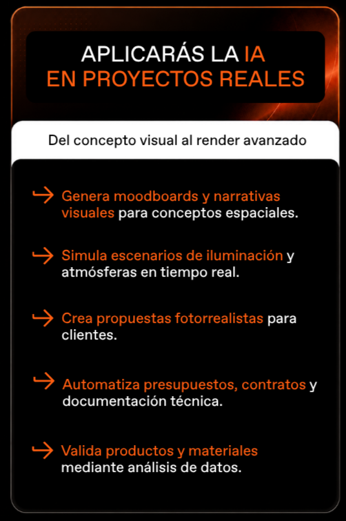 Descubre todo lo que podrás hacer al aprender las herramientas de IA del Máster en Diseño de Interiores