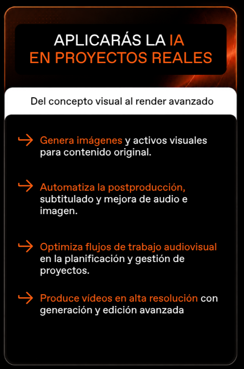 Descubre los objetivos de aprender herramientas de IA del Máster en Producción y Comunicación Audiovisual