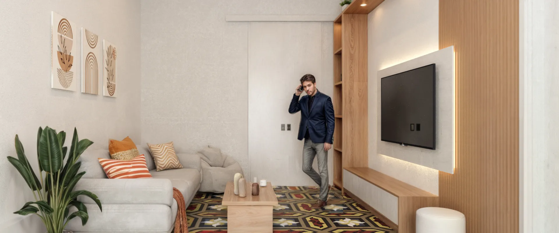 Sala_Piso en el Eixample