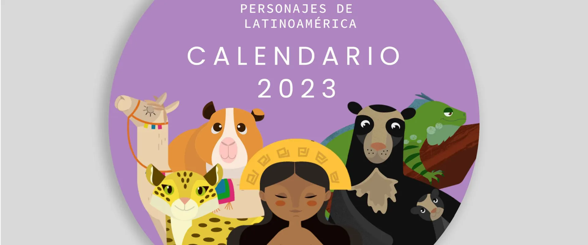 Personajes de Latinoamérica - Calendario 2023 