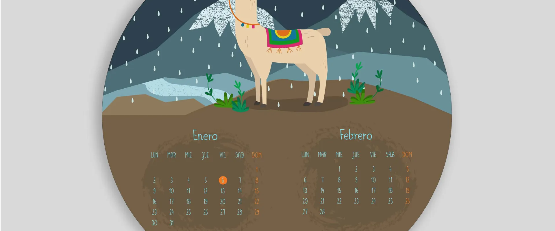 Personajes de Latinoamérica - Calendario 2023 