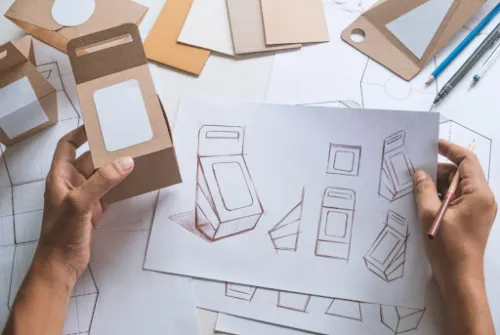 bocetos packaging en folio
