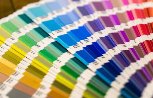 pantone, muestras de colores